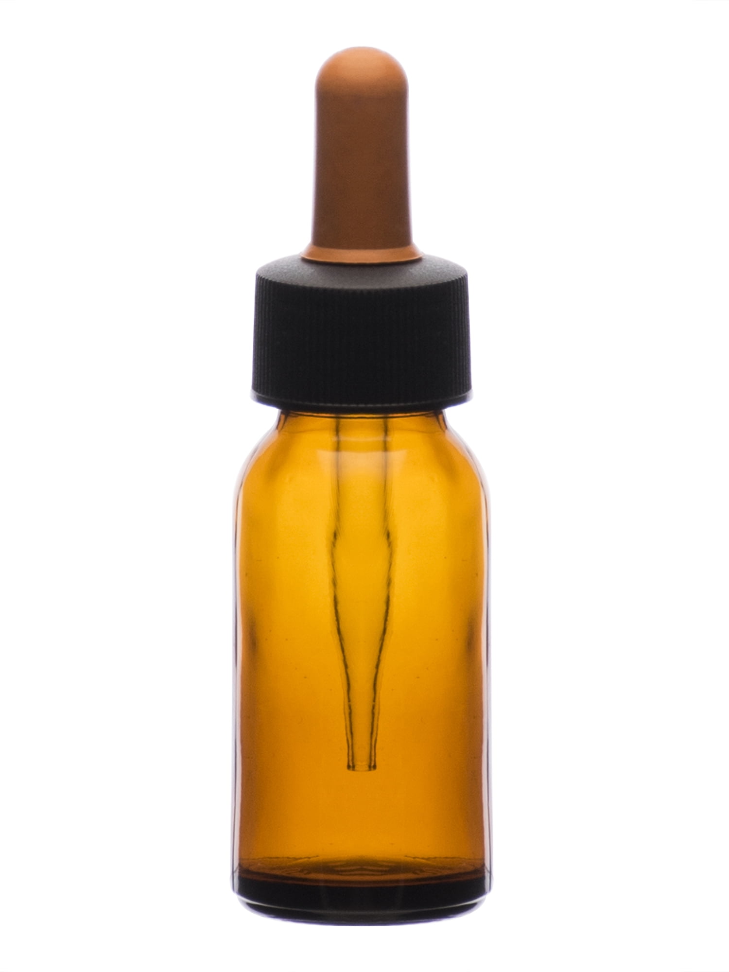 Dropping Bottle, 60ml (2oz) Amber Soda Glass Screw Cap with Amber