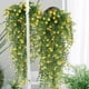 thumbnail image 4 of Enredaderas de flores colgantes artificiales pack de 2 – Clorofito, vegetación plástica, flores artificiales para exteriores, decoración de plantas colgantes sin mantenimiento, 4 of 6