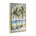 thumbnail image 2 of Stupell Industries Coastal Sandy Palms Duo Ocean View Gold Floating Frame Canvas Art, 21 x 31, by Petals Prints Design, 2 of 8
