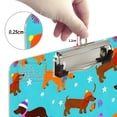 thumbnail image 4 of ALAZA Plastic Clipboard A4 Letter Size Decorative Clipboards for Students Women Men 9" x 12.5" Cute Dachshund Dog, 4 of 6