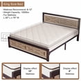 thumbnail image 5 of Behost King Bed Frame with Headboard and Underbed Storage, Metal Wood Platform Bed Frame King, No Box Spring Needed, 5 of 7