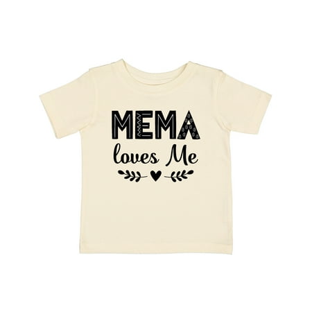 

Inktastic Mema Loves Me Baby Clothes Gift Baby Girl T-Shirt