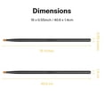 thumbnail image 6 of 2 Pair Black Drum Sticks, Donner 5A Classic Maple Wood Drumstick with Carrying Bag, 6 of 7