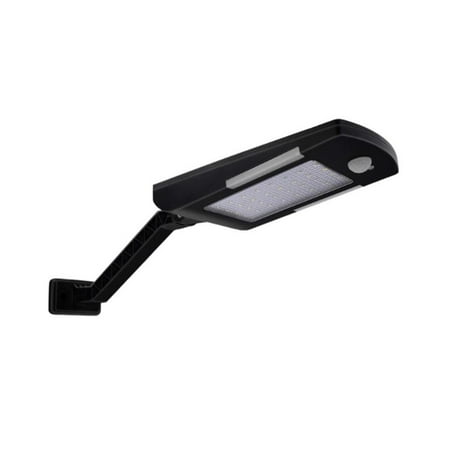 

Outdoor Street Solar Lights Detection Angle 120° Courtyard Sunlight Lamps for Day and Night Rain or Shine Black