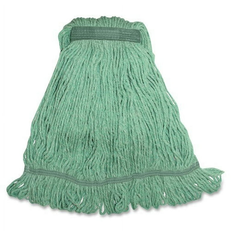 Genuine Joe Blended Yarn Mophead - Yarn - Green - 1Each Genuine Joe Blended Yarn Mophead - Yarn - Green - 1Each