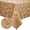 Brown, variant on decorUhome Heavy Duty Vinyl Tablecloth, Waterproof Round Table Cloth, Wipeable Floral Dining Table Cover, Beige, 60"Round