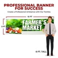 thumbnail image 2 of Farmers Market Large Banners and Signs for Outdoor by DreamController-Polyester Banner with 4 Holes for Easy Hang Indoor & Outdoor| 6x2 Feet HD Banner to Promote Food & Beverages | Made in USA, 2 of 6