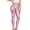 Pink, variant on Women Shiny Metallic Sports Leggings Bright Pencil Pant Fitness Fashion Jeggings Candy Color Trousers