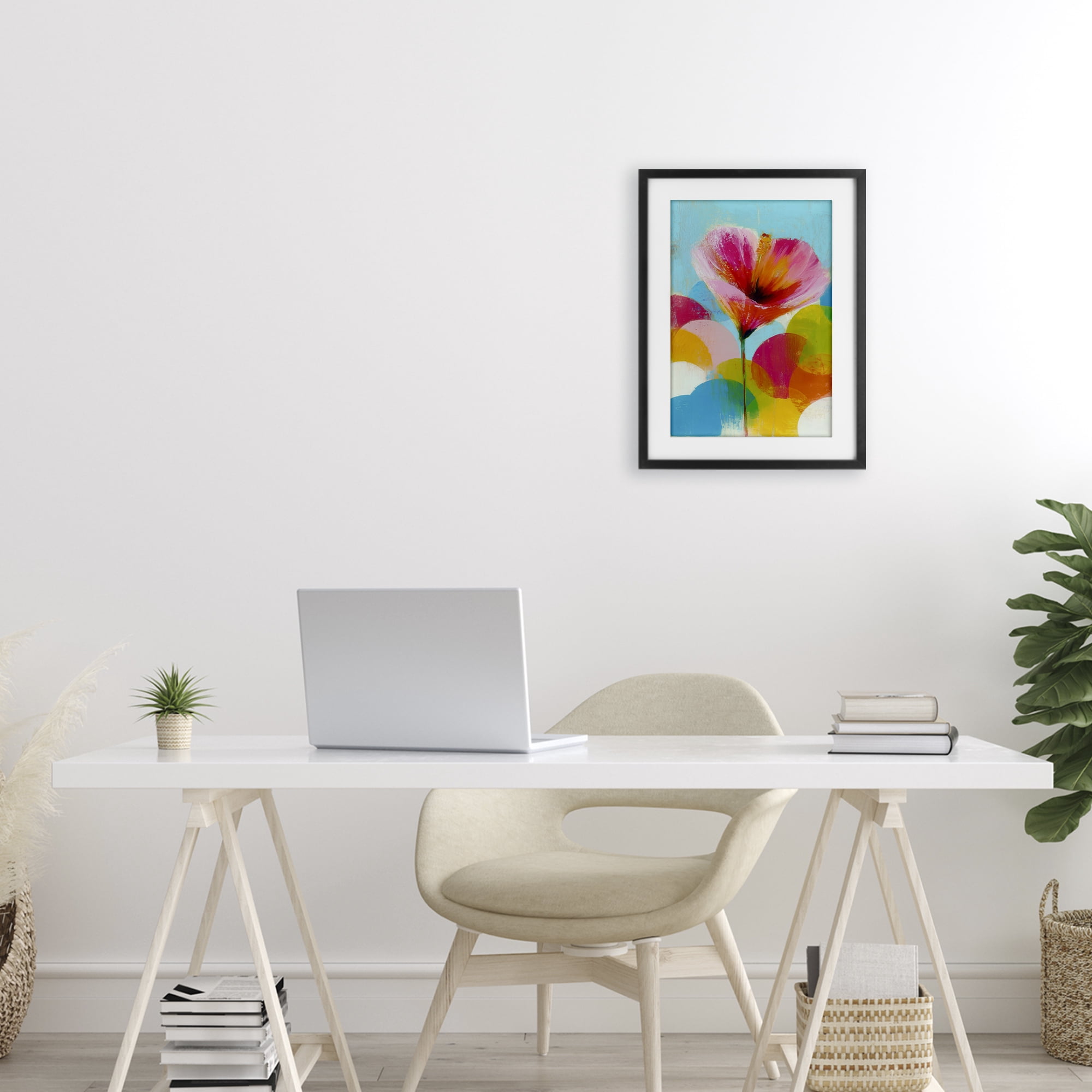 Stupell Industries Hibiscus In The Sun Black Framed Print Under Glass, design by Chromatic Storm Studio