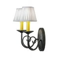thumbnail image 2 of Meyda 149030 12 in. Jenna 2 Light Wall Sconce, Smoke, 2 of 3