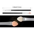 thumbnail image 2 of Two-color Rubber Cotton Eye Makeup Brushes - Sponge Applicator Oval Tipped Eyeliner Brush Eyeshadow Brush Makeup Brush Tool (10 PCS), 2 of 5