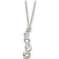 thumbnail image 1 of 925 Sterling Silver CZ Journey Necklace, 1 of 2