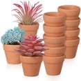 thumbnail image 1 of 12 macetas pequeñas de terracota de 3 x 3 cm, de cerámica, para cactus, suculentas, ideales para manualidades o como recuerdo de boda., 1 of 8