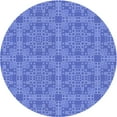 thumbnail image 1 of Ahgly Tapis Rond Lavable en Machine Intérieur Transitionnel Bleu Ciel, 7 Pieds Rond, 1 of 7