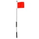 thumbnail image 2 of Antena decorativa de metal de 11,4" con bandera para modelos de coches RC a escala 1/10 rojo, 2 of 9