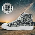 thumbnail image 3 of Coolcustomize Men's Plus Size High Top Tribal Art Casual Shoes | Women's Stylish Sneakers with Fabric Upper, Rubber Sole, and Random Tribal Symbol Design for Daily Walking and Outdoor Travel, 3 of 9