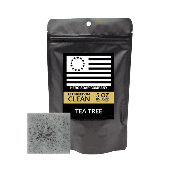 Hero Soap Company- Bar Soap - Essential Oils - Peppermint + Tea Tree