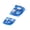 Blue, variant on E27 Screw Base Double Head Ceiling Fan With LED Light Remote Control Exhaust Fan Light For Living Room Bedroom Offices
