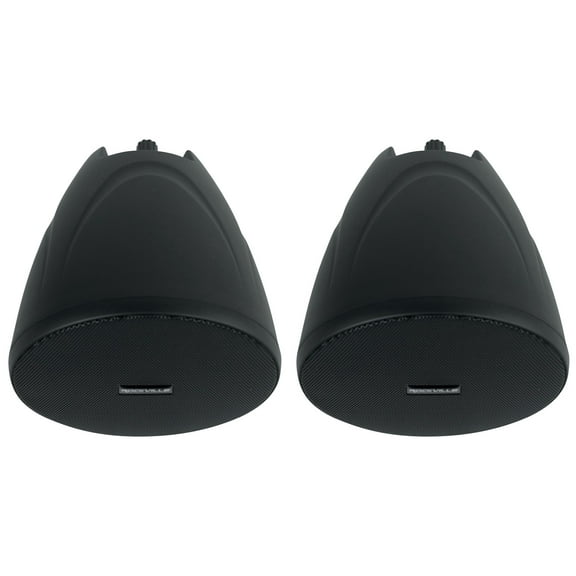 2) Rockville PEN-40T Black 4" 70V Hanging Pendant Speakers Commercial/Restaurant