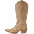 thumbnail image 5 of Cowboy Boots For Women Western Cowgirl Boots Mid Calf Snip Toe Boot With Chunky Heel, 5 of 7