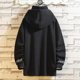 thumbnail image 4 of Sudadera con capucha de forro polar con cuello alto Harajuku para hombre, sudadera de moda urbana de hip hop para otoño e invierno, sudadera holgada de gran tamaño para hombre, 4 of 4