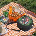 thumbnail image 4 of Jeiento Tractor Kids Crossbody Lunch Bag with Strap Girls Boys School Meal Tote Kit Small Lunch Box Containers for Picnics Hiking Green, 4 of 6