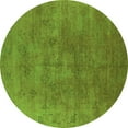 thumbnail image 1 of Ahgly Company Indoor Round Oriental Green Industrial Area Rugs, 4' Round, 1 of 4