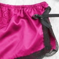 thumbnail image 5 of iOPQO underwear women Silk Satin Flowers Floral Lace Pajamas Underwear Women Shorts S-XXXL Hot Pink M, 5 of 7