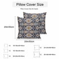thumbnail image 3 of Waterproof Throw Pillow Covers Set of 2, 18x18 Inch Bohemian Decorative Pillowcases Outdoor Pillow Slip Cushion Covers Set for Couch Tent Western Rustic Tribal Ethnic Boho Farmhouse, 3 of 7