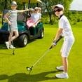 thumbnail image 4 of Ultimate 27 Inch Junior Mallet Putter for Kids with Stainless Steel Shaft and Headcover Green, 4 of 10