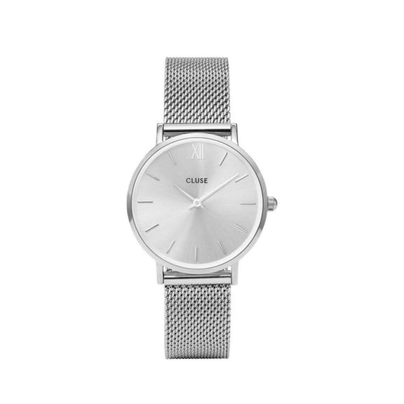 Cluse Women's Minuit Mesh CL30023 Silver Stainless-Steel Quartz Dress Watch