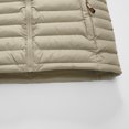 thumbnail image 4 of Riecok Quilted Vest for Men Sleeveless Detachable Hood Zip up Jackets Solid Casual Winter Outerwear with Pockets Khaki M, 4 of 7