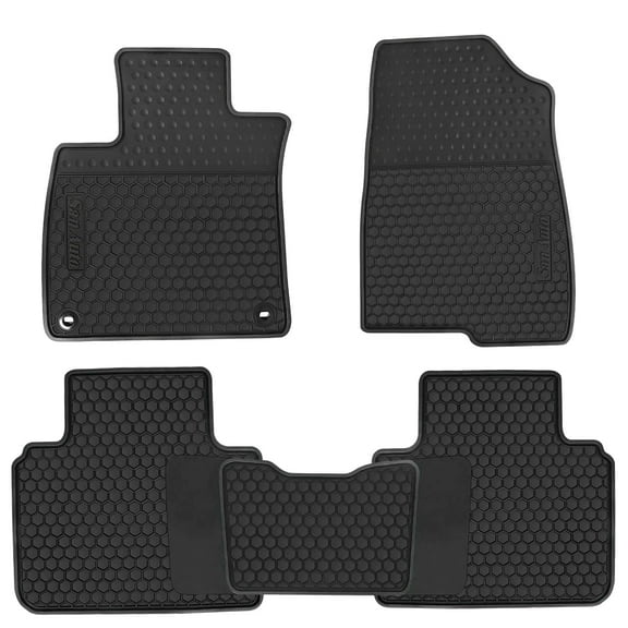 San Auto Car Floor Mats Custom Fit for Honda Accord 10th Generation 2018-2022 Rubber Black Car Floor Liners All Weather Protection Odorless