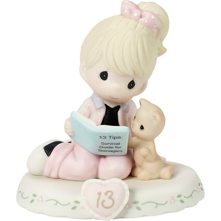 Precious Moments Growing In Grace, Age 13, Blonde Girl Figurine, 1 Each