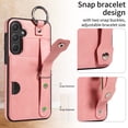 thumbnail image 2 of TECH CIRCLE Case for Samsung Galaxy A33 5G (6.4") 2022 - Lightweight Leather Phone Case with Stand & Card Holder & Buckle & Hand Strap, Protective Functional Cover, Pink, 2 of 8