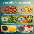 thumbnail image 3 of La Reveuse 4 Cup Food Processor Vegetable Chopper for Slicing,Grating,Juicing,Emulsfying,Mixing-400 Watts, 3 of 9