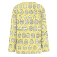 thumbnail image 7 of Lumtrix Easter Shirts For Women Bunny Graphic Tee Long Sleeve Eggs Print Tee Tops For Teen Girls Yellow S, 7 of 7