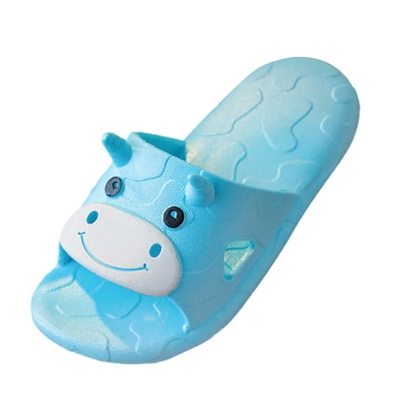 

Kids Summer Cartoon Cow Sandals Shoes Slippers