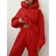 thumbnail image 4 of Suéter de manga larga grueso y pantalones de dos piezas para mujer, moda informal de otoño e invierno, 4 of 5