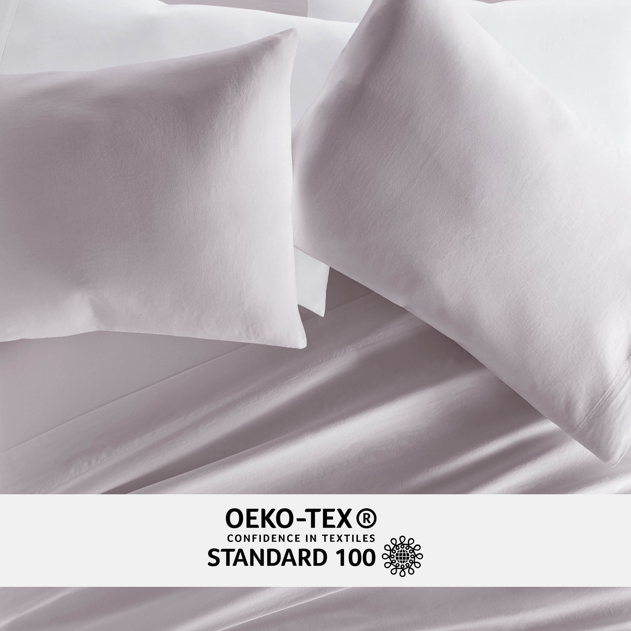 Mauve 300TC Cotton Cooling Pillow Case Set, Standard/Queen, by Noble Linens
