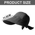 thumbnail image 2 of Sombrero de circunferencia de 55-58cm para mujer, protector solar de verano, sombrero de pescador, sombrilla fina, gorra antiultravioleta, sombrero para el sol, 2 of 6