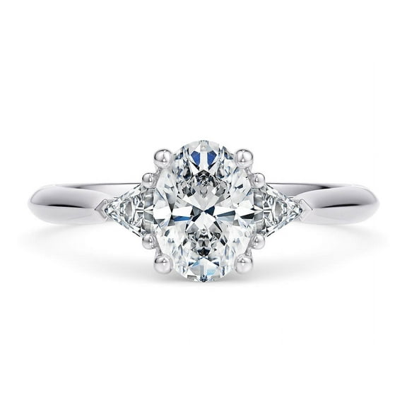 Vintage-Inspired 1.5 Ct Oval Cut Moissanite Diamond Engagement Ring in 925 Sterling Silver
