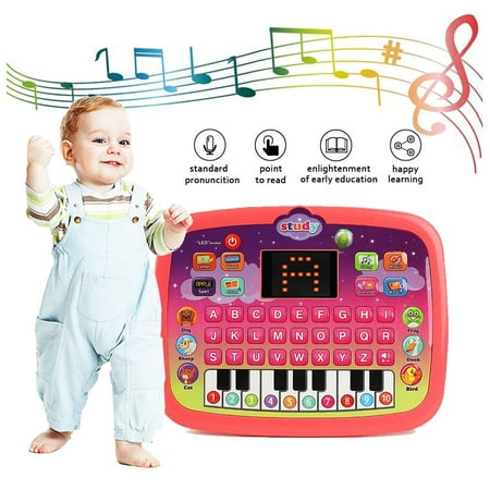 Toys for 1 + year old girl,Tablet Toy , Educational Learning Toys with Light and Music Gift for Toddlers 1 2 3 Years Old Girls Boys