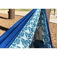 thumbnail image 4 of Equip Lightweight Nylon Travel Hammock, 1 Person Blue Indigo Ink Dot, Open Size 116" L x 59" W, 4 of 9
