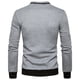 thumbnail image 4 of Abrigo de chaqueta con capucha y cuello alto con cremallera en contraste casual de diamante para hombre Pompotops oipoqjl9399, 4 of 9