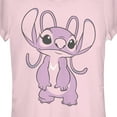 thumbnail image 2 of Junior's Lilo & Stitch Angel Large Portrait Graphic Tee Light Pink 2X Large, 2 of 3