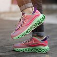 thumbnail image 4 of NOKIO Mens Fashion Sneakers Platform We𝖽ge Athlet𝗂c Shoes with Comforatble Soft Cushion Sole, Colorful Casual Walking Shoes Lightweight Breathable Running Shoes for Back to College, Travel, 4 of 9