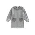 thumbnail image 2 of Toddler Baby Girl Sweater Dress Long Sleeve A-line Dresses 6M 18M 24M 3T 4T 5T 6T Kids Knit Dresses Warm Fall Winter Clothes, 2 of 10