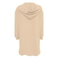 thumbnail image 3 of Women's Casual Long Sleeve Draped Open Front Knit Cardigan Sweater Outwear Coats with Pocket, 3 of 6