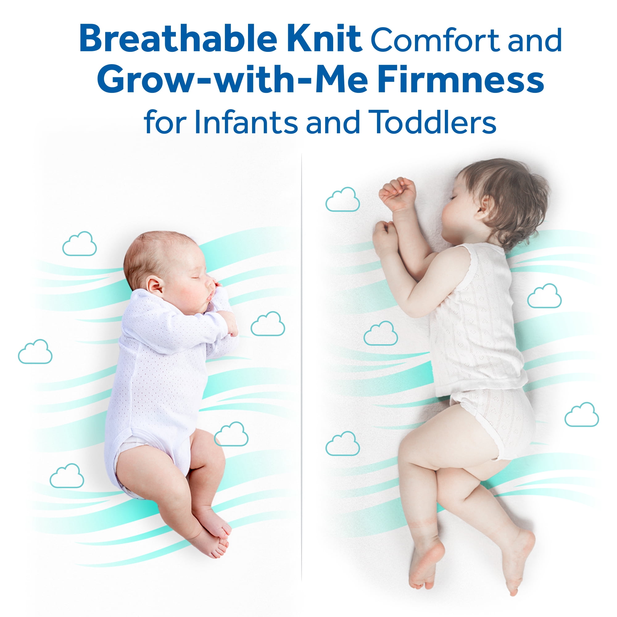 Sealy Goodnight Baby Breathable Firm 2-Stage Infant and Toddler Crib Mattress